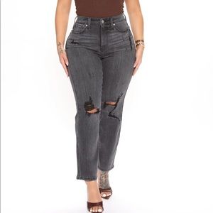 Tobi high rise mom jeans